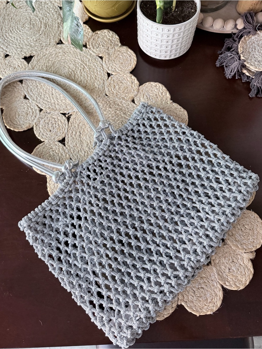 Clare V. Sandy Tote in Silver